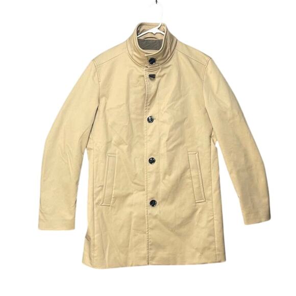 Strellson Finchley Summer Short Coat Beige Sz 52 Finest Cotton Stretch Quiet Lux - Picture 2 of 16